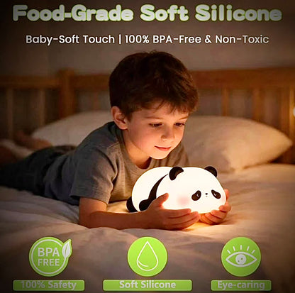 Sleepy Panda Silicone Night Light