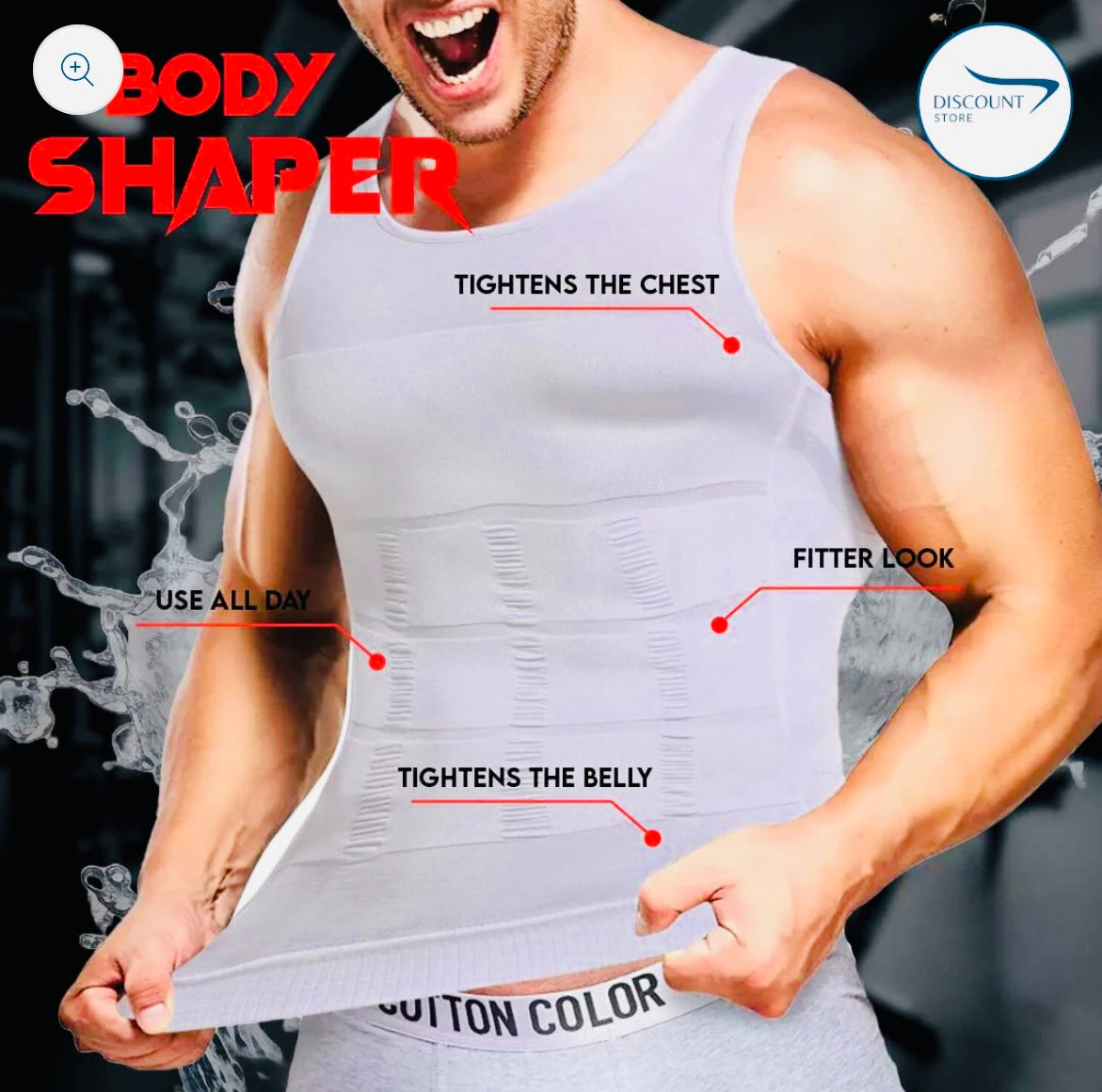 SlimFit Men's Body Shaper Vest