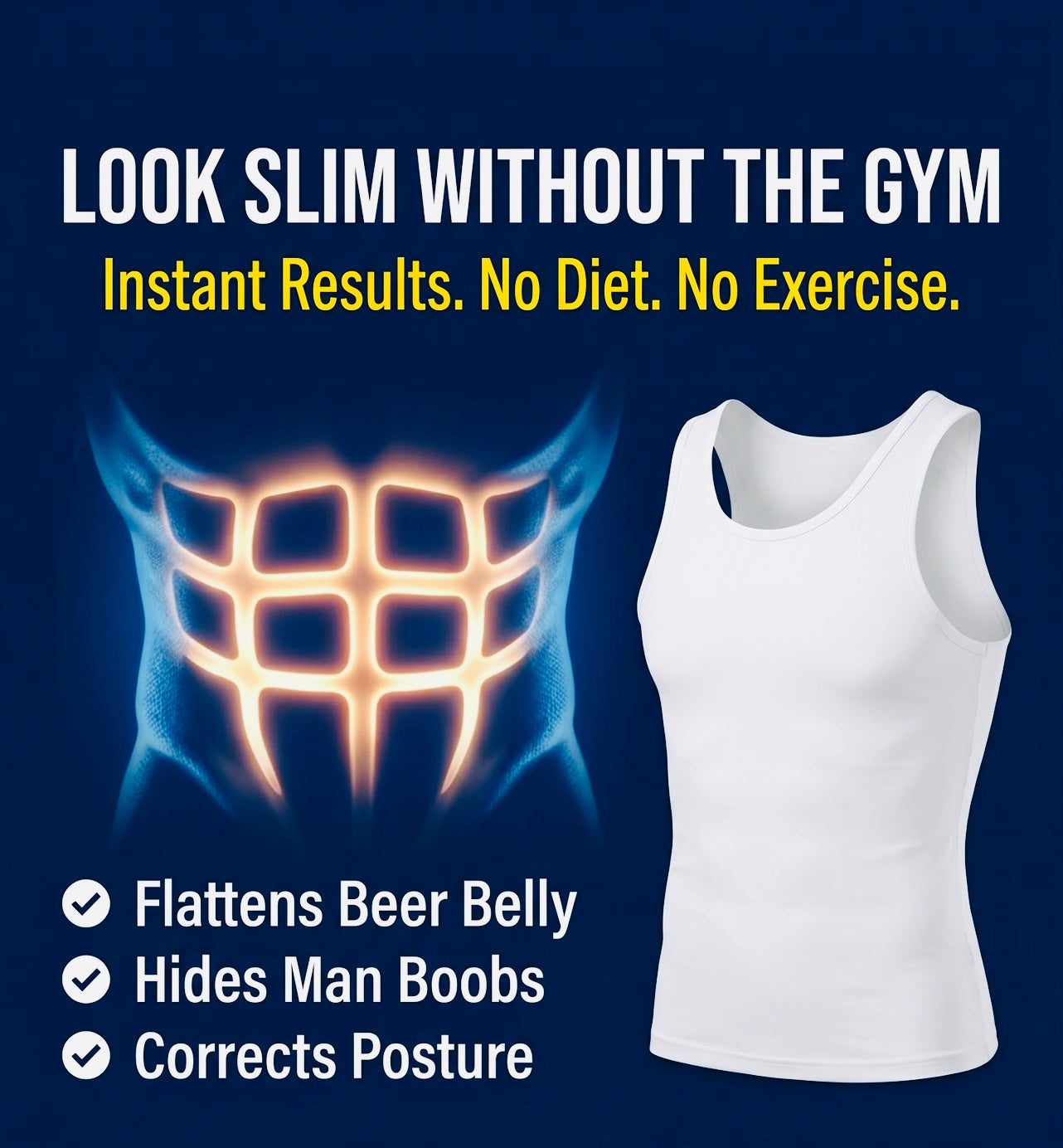SlimFit Men's Body Shaper Vest