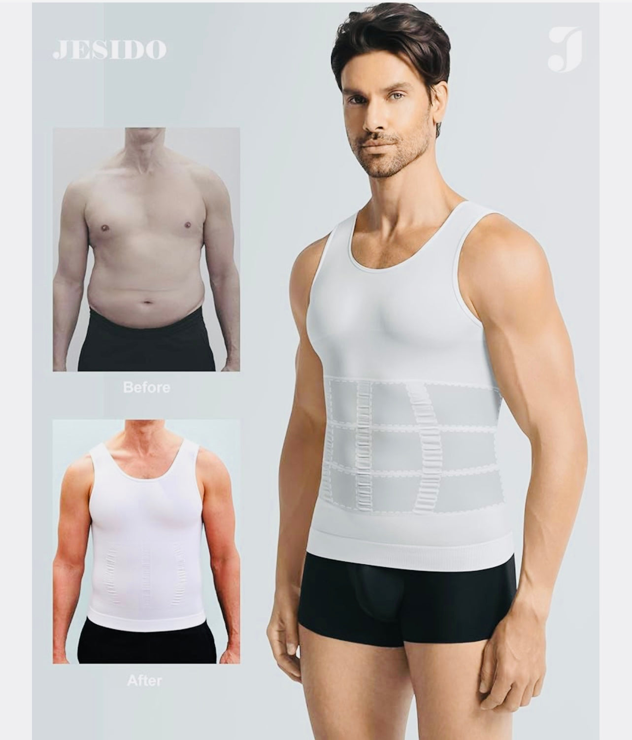 SlimFit Men's Body Shaper Vest