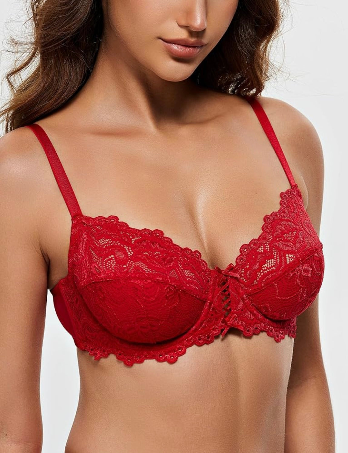 Women's Full Coverage Lace Underwire Bra