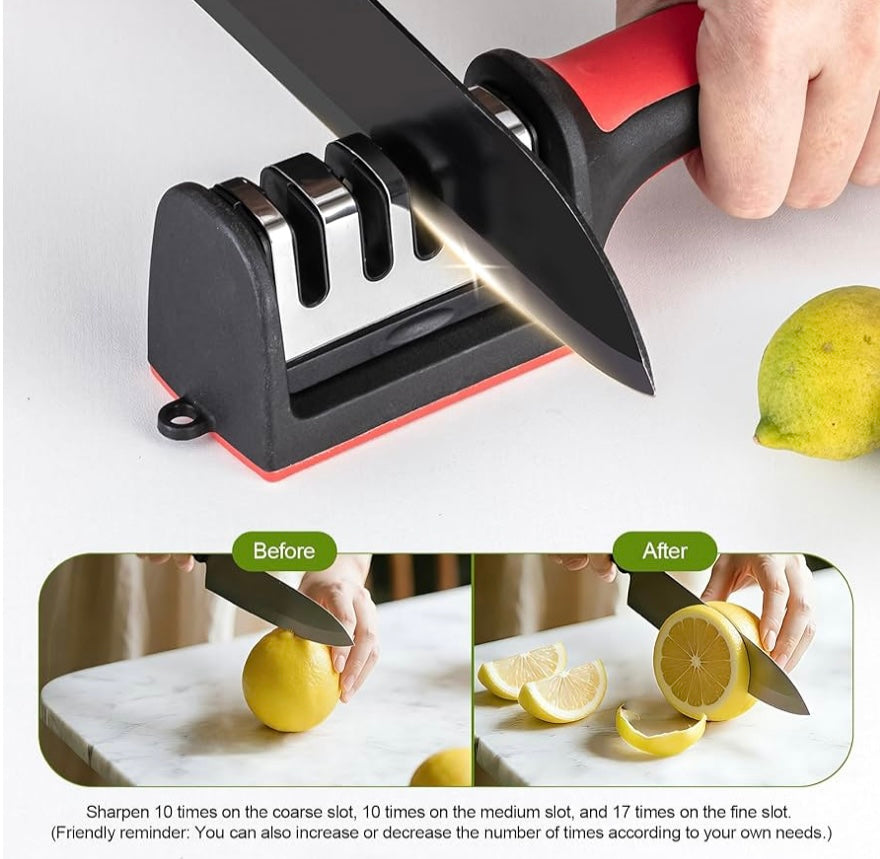 4-in-1 Adjustable Kitchen Knife Sharpener