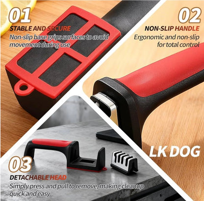4-in-1 Adjustable Kitchen Knife Sharpener