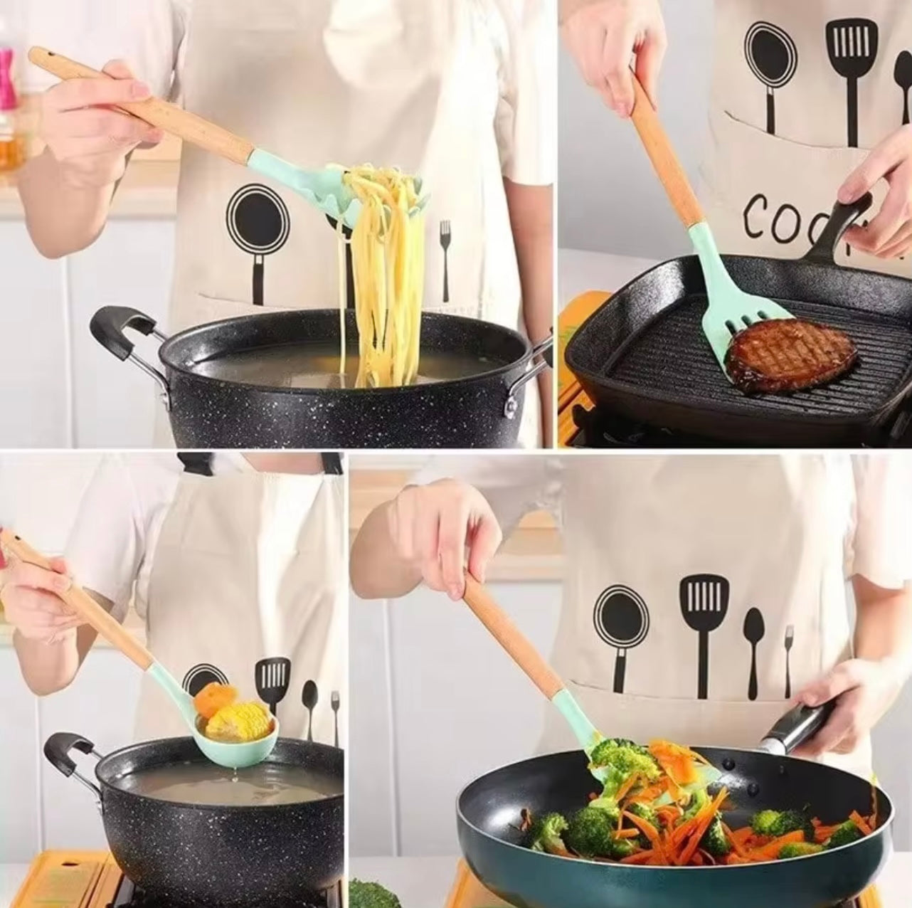 Premium Silicone Kitchen Utensil Set