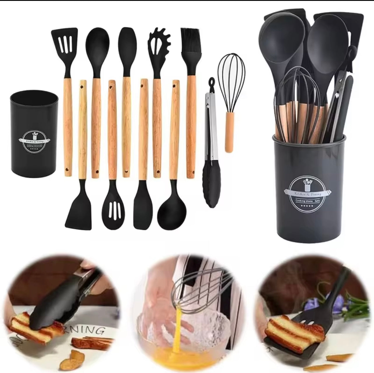 Premium Silicone Kitchen Utensil Set