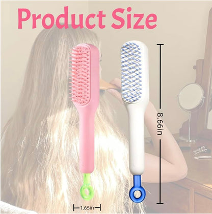 Self-Cleaning Hair Brush with One-Click Cleaning