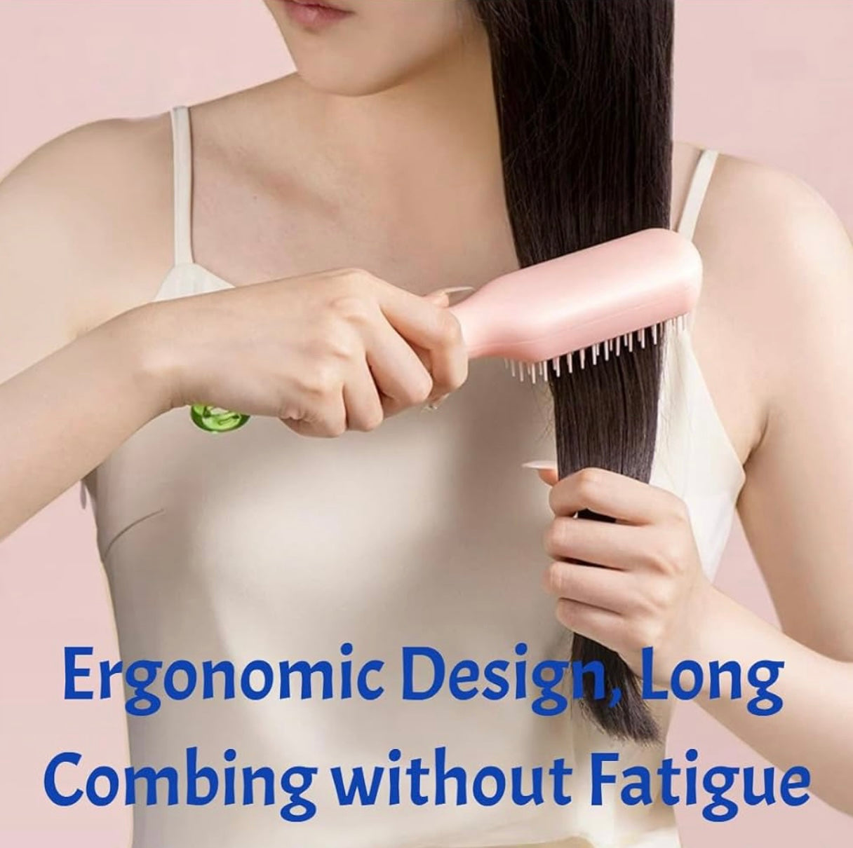 Self-Cleaning Hair Brush with One-Click Cleaning
