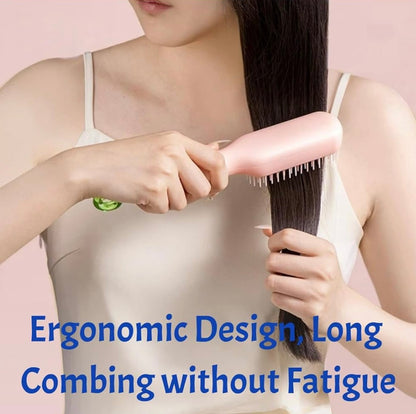 Self-Cleaning Hair Brush with One-Click Cleaning