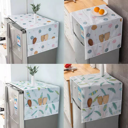 Fridge cover with both sides pockets