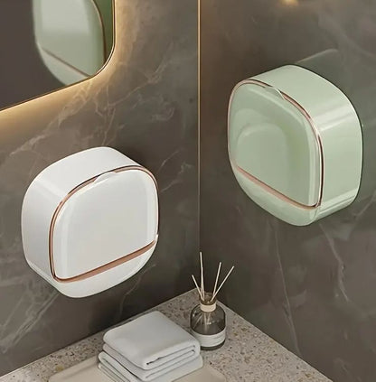 Luxury Wall-Mounted Soap Holder with Protective Cover