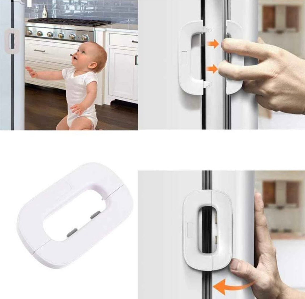 Multi-Purpose Refrigerator & Cabinet Safety Lock