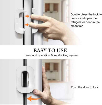 Multi-Purpose Refrigerator & Cabinet Safety Lock