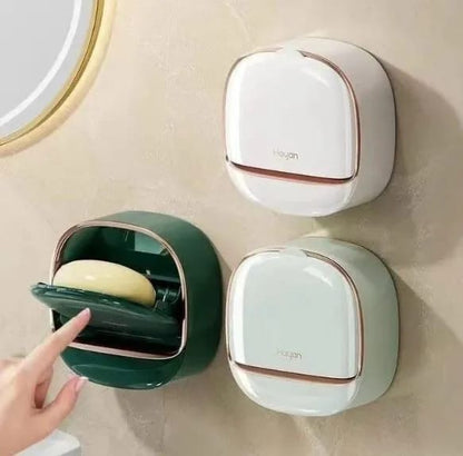 Luxury Wall-Mounted Soap Holder with Protective Cover